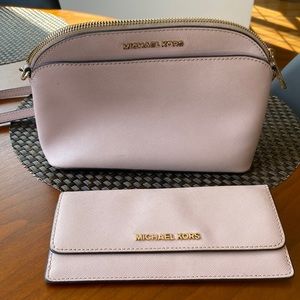 Michael Kors small bag and matching wallet
